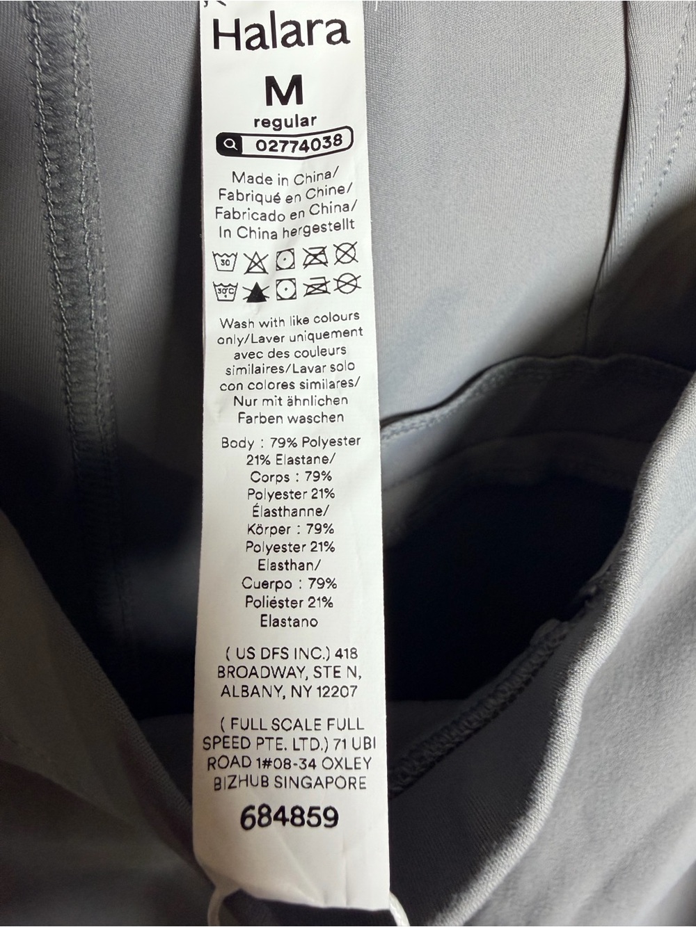 HALARA Relaxed Wide-Leg High-Waist Pants in Gray - Picture 6 of 9